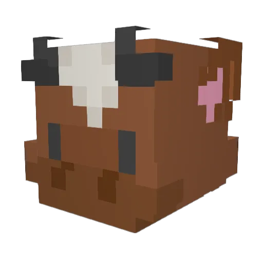 Kaahy Minecraft avatar head, 3D render