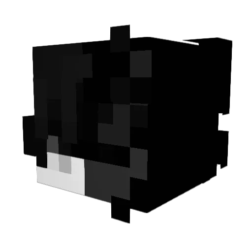 Kaaic Minecraft avatar head, 3D render