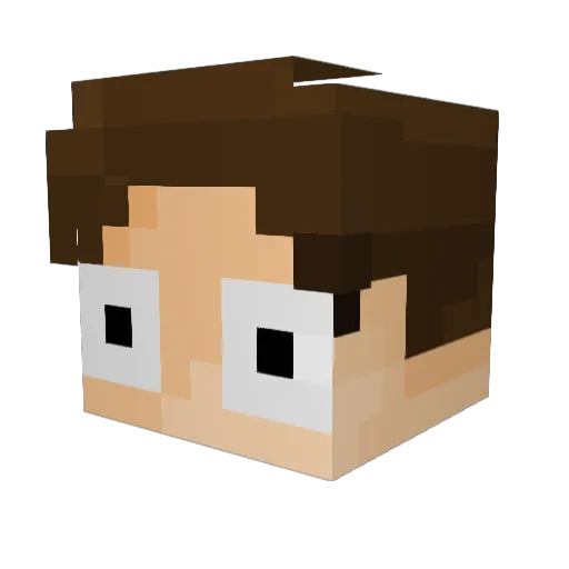 Kaaiiii Minecraft avatar head, 3D render