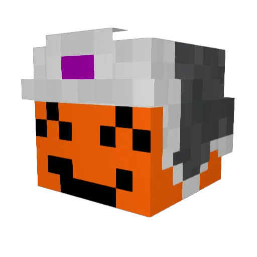 Kaaiiro Minecraft avatar head, 3D render