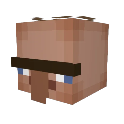 KaalaaN Minecraft avatar head, 3D render