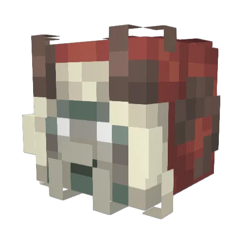 Kaalei Minecraft avatar head, 3D render