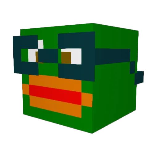 Kaaleppisorsa_ Minecraft avatar head, 3D render