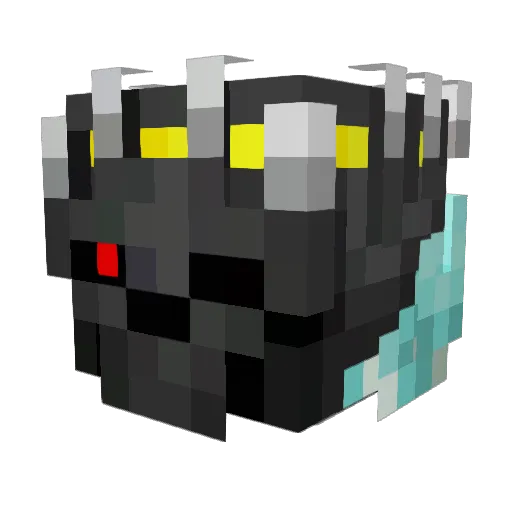 Kaamoz Minecraft avatar head, 3D render