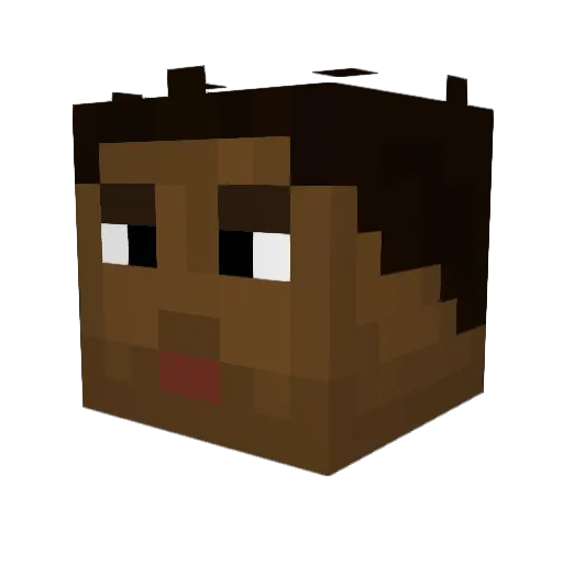 Kaan62 Minecraft avatar head, 3D render