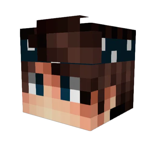 KaanDogan Minecraft avatar head, 3D render
