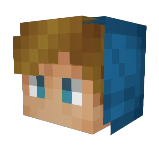 KaanKulac Minecraft avatar head, 3D render