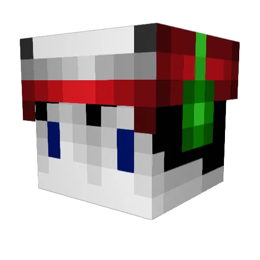 KaanUHC Minecraft avatar head, 3D render