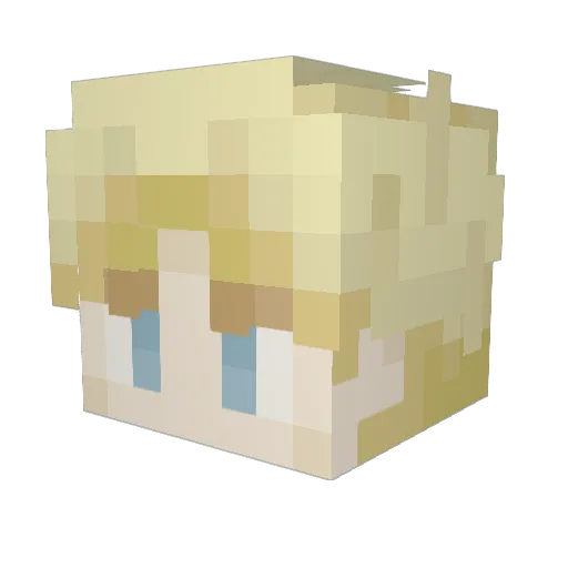 Kaang08 Minecraft avatar head, 3D render