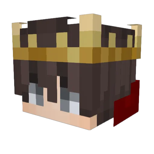 Kaantzx Minecraft avatar head, 3D render