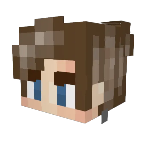 Kaap Minecraft avatar head, 3D render