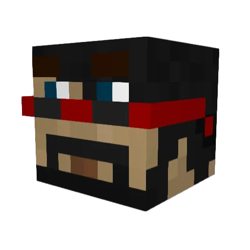 Kaapre Minecraft avatar head, 3D render