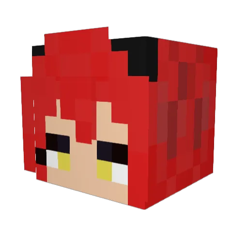 Kaapuz Minecraft avatar head, 3D render