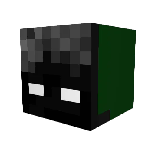 Kaar100 Minecraft avatar head, 3D render