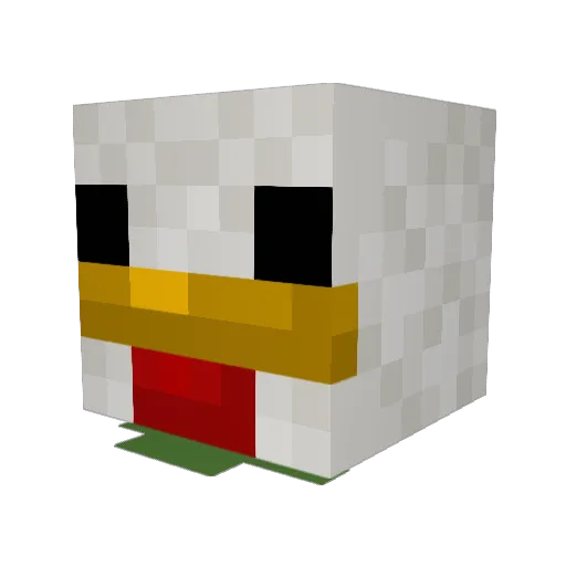 KaarageLife Minecraft avatar head, 3D render