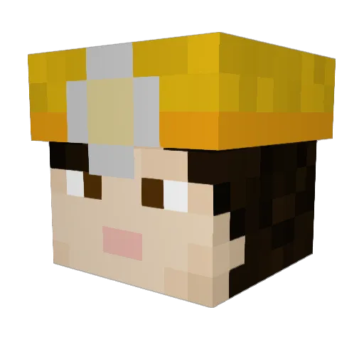 Kaarhyu Minecraft avatar head, 3D render