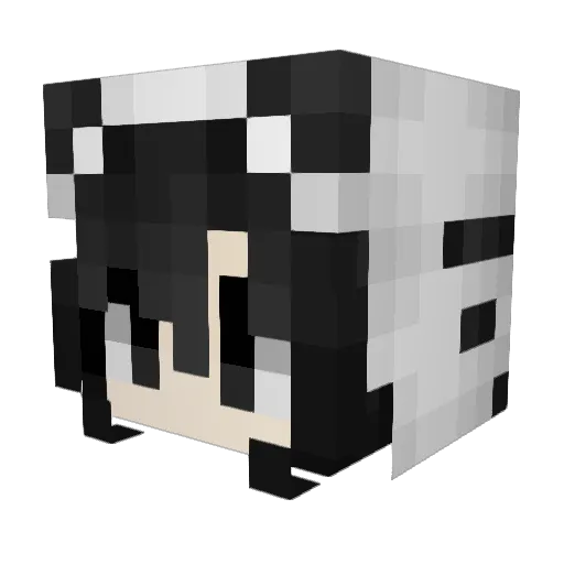 Kaari Minecraft avatar head, 3D render