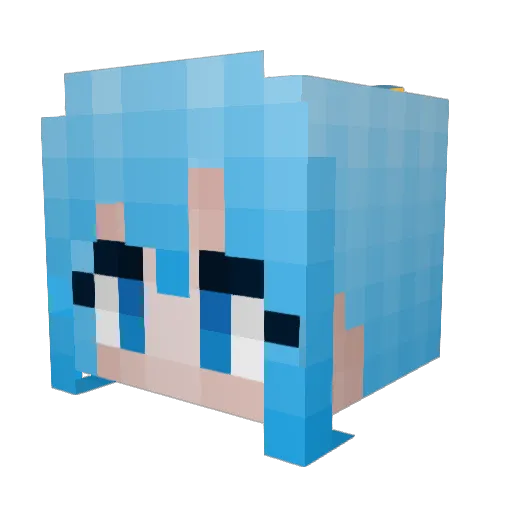 KaariDesu Minecraft avatar head, 3D render