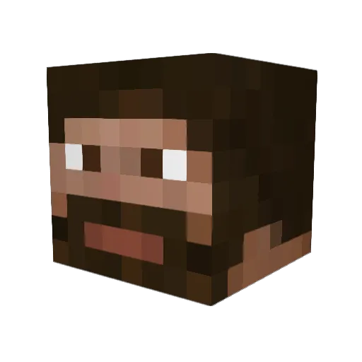 Kaarloh Minecraft avatar head, 3D render