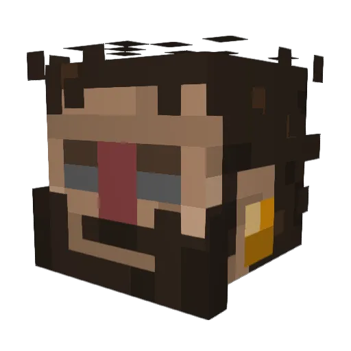 Kaaroux Minecraft avatar head, 3D render