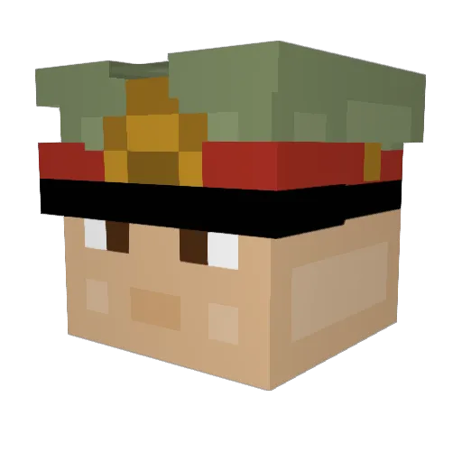 Kaaseter1311 Minecraft avatar head, 3D render