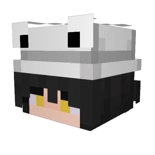 Kaashi_ Minecraft avatar head, 3D render