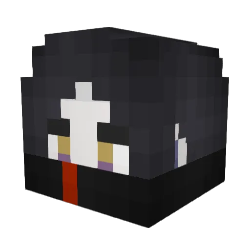 Kaasteeen Minecraft avatar head, 3D render