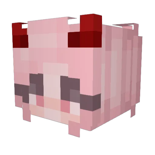 Kaaylaaaa Minecraft avatar head, 3D render