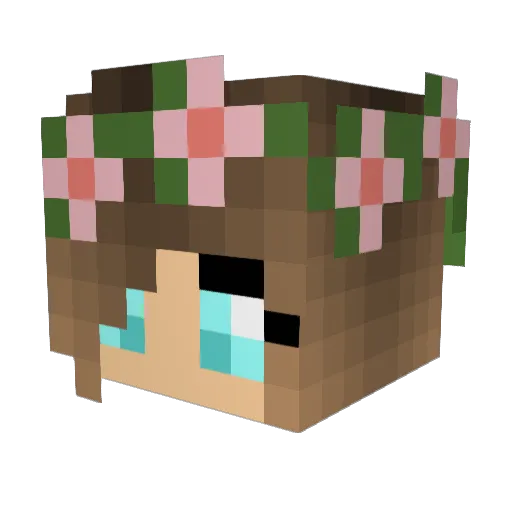 Kaazyra Minecraft avatar head, 3D render