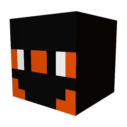 Kab00k Minecraft avatar head, 3D render