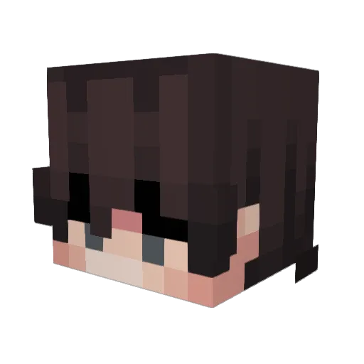 Kababzatim Minecraft avatar head, 3D render