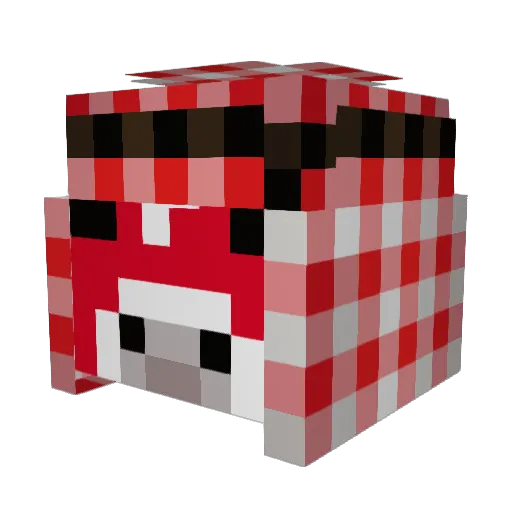 Kabalsack Minecraft avatar head, 3D render