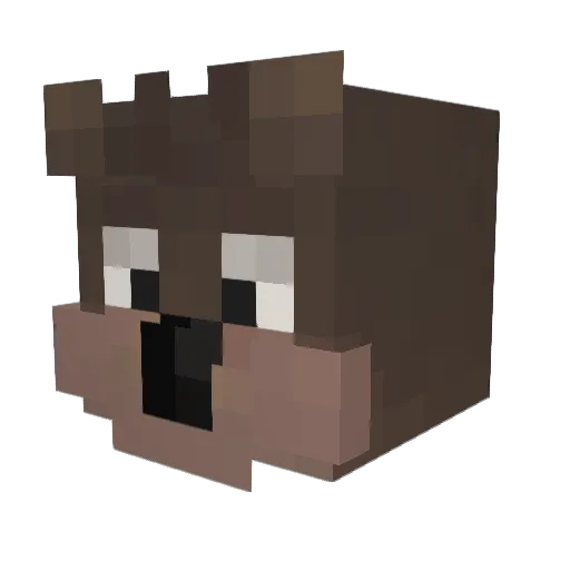 Kabanss Minecraft avatar head, 3D render