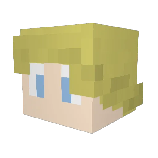Kabarr Minecraft avatar head, 3D render