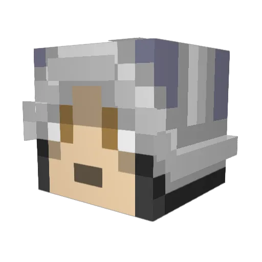 Kabati Minecraft avatar head, 3D render