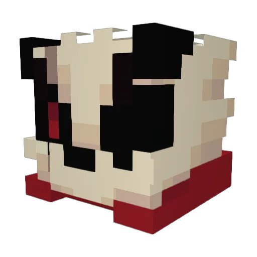 Kabbyi Minecraft avatar head, 3D render