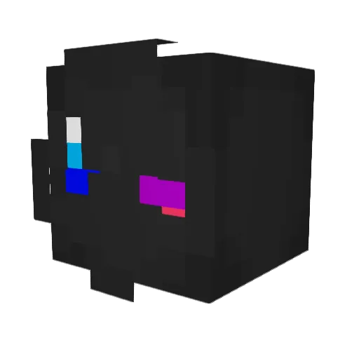 Kabecjan Minecraft avatar head, 3D render