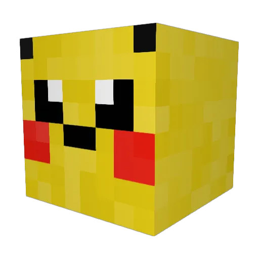 Kabee_MC Minecraft avatar head, 3D render