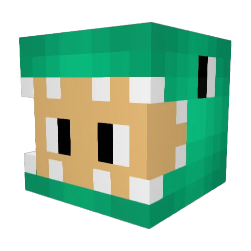 KabelCar Minecraft avatar head, 3D render