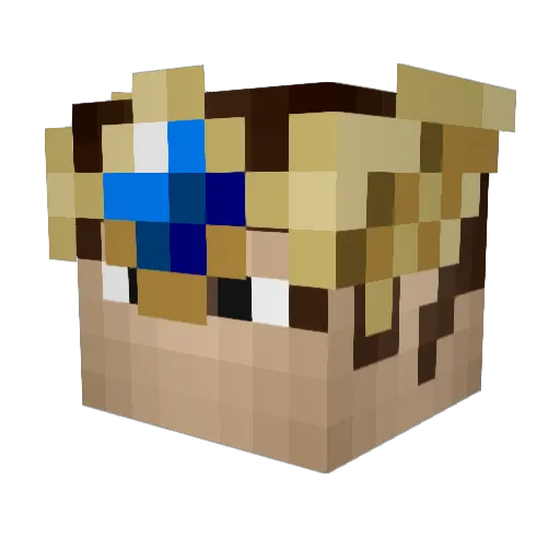 KabelMajoren Minecraft avatar head, 3D render