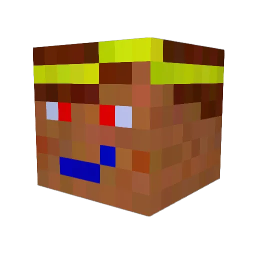 Kabelgulasch Minecraft avatar head, 3D render