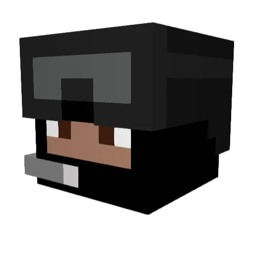Kabhex Minecraft avatar head, 3D render