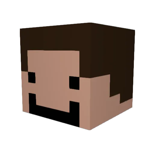Kabigone143 Minecraft avatar head, 3D render
