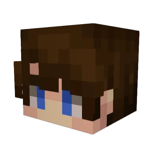 KabirIsMe Minecraft avatar head, 3D render