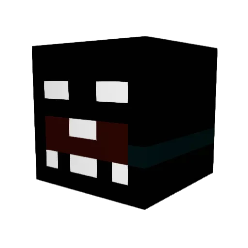 Kabloobloo Minecraft avatar head, 3D render