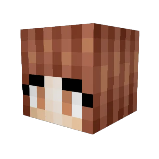 Kaboom1306 Minecraft avatar head, 3D render