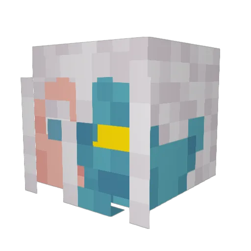 Kaboso05 Minecraft avatar head, 3D render
