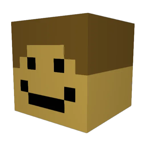 KabouterFix1337 Minecraft avatar head, 3D render