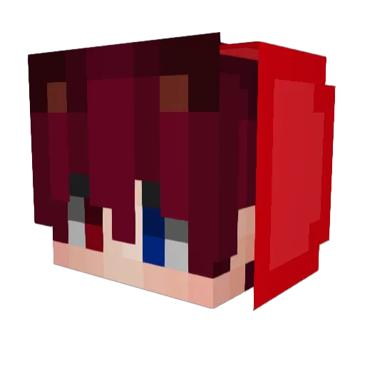 Kabrolini12 Minecraft avatar head, 3D render