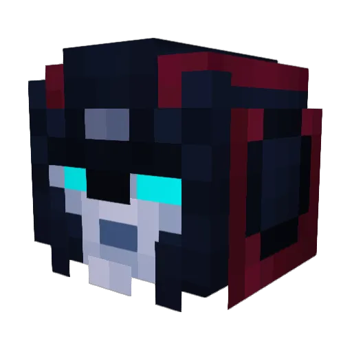 Kabsha Minecraft avatar head, 3D render